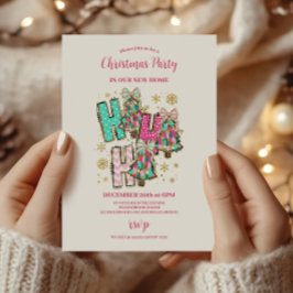 Retro Pink Nutcracker Christmas  Inbjudningar