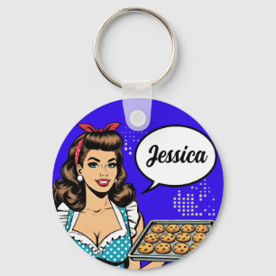 Retro-Pinup_Bless Your Heart Nyckelring