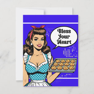 Retro-Pinup_ Bless your Heart OSA Kort