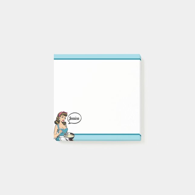 Retro Pinup_ Hej Darlin Post-it Block (Framsida)