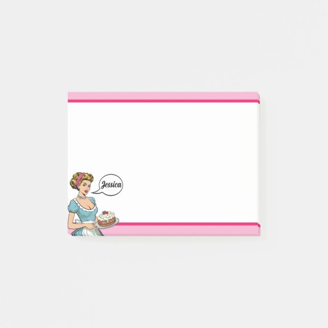 Retro Pinup_ Serveras Dagligen Post-it Block (Framsida)