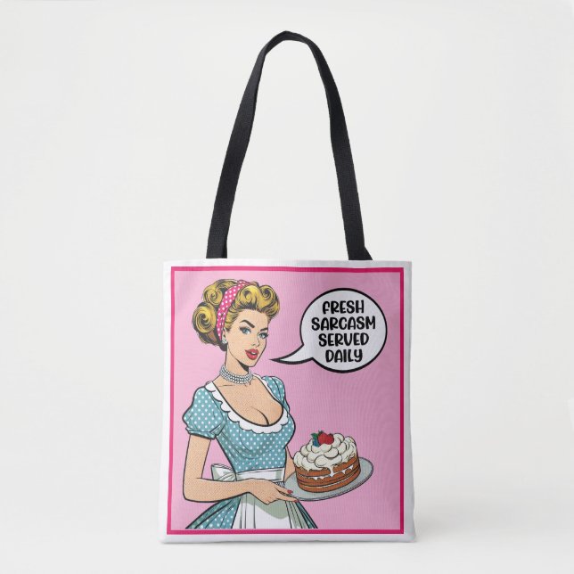 Retro Pinup_ serverat dagligen Tygkasse (Framsida)