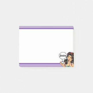 Retro Pinup_ Stiga upp och Shine Post-it Block