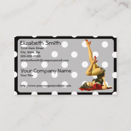 Retro pinupflicka V4 Visitkort