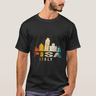 Retro Pisa Skyline Vintage Italien Souvenir T Shirt