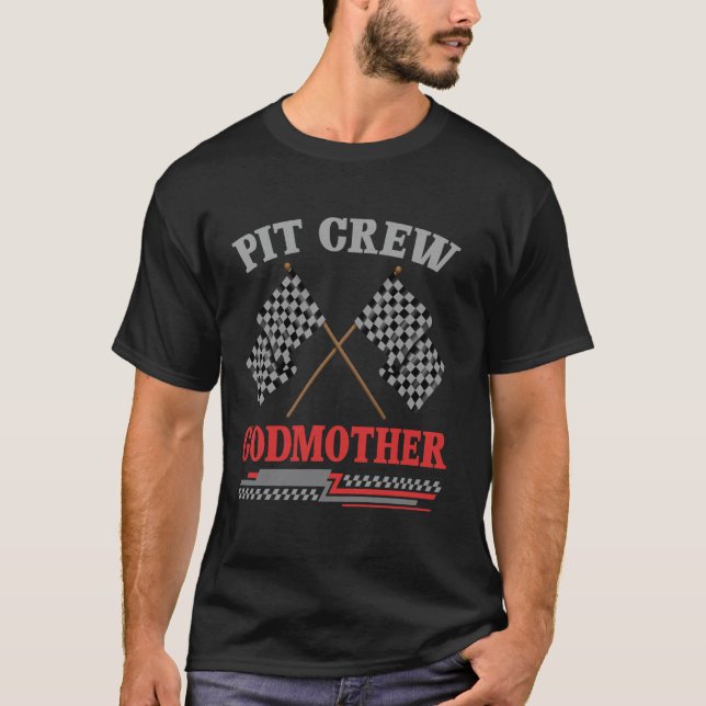Retro Pit Crew Gudmorpresenter för mors dag Ra T Shirt (Framsida)