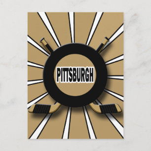 RETRO PITTSBURGH HOCKEY VYKORT