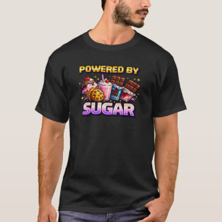 Retro Pixel Arcade Driven av Sugar T-Shirt