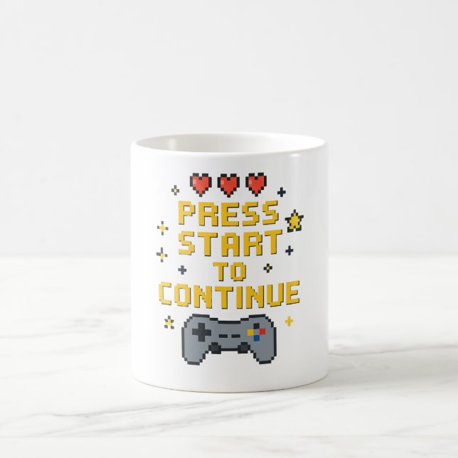 Retro Pixel Art Spel Mugg Design (Center)