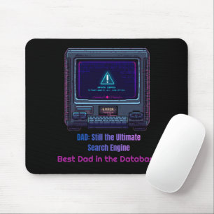 Retro Pixel Art Tech Pappa Personligt Present Musmatta