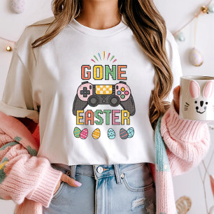 Retro Pixel Bunny-spel, Cute Borta Påsk Gamer T Shirt