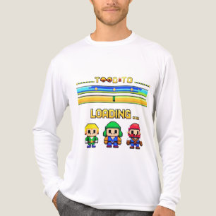 Retro Pixel Game Laddar T-Shirt – 8-Bit Karaktär