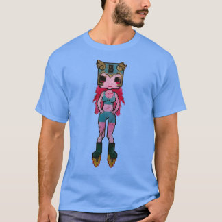 Retro Pixel Girl T Shirt
