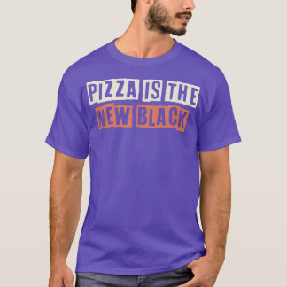 Retro Pizza är det nya svarta Mamma-livet T Shirt