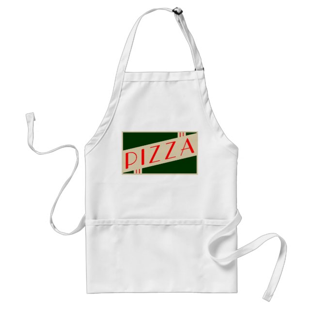 retro pizza förkläde (Framsidan)