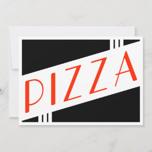 retro pizza inbjudningar