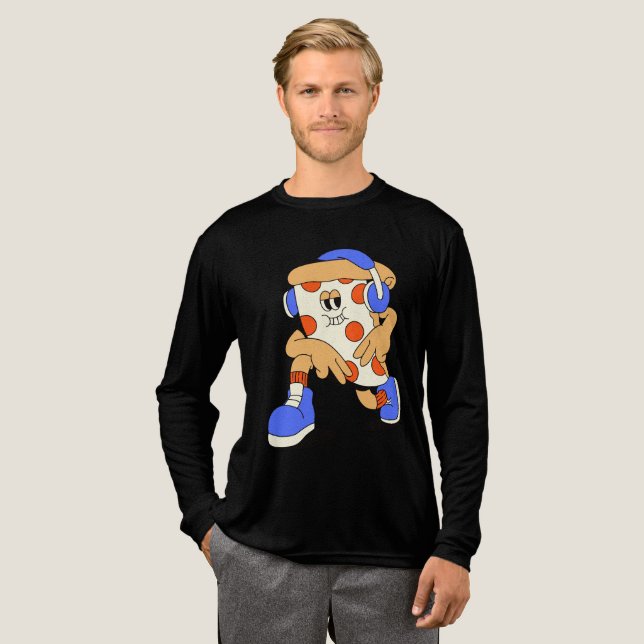 Retro Pizza T Shirt (Hel framsida)