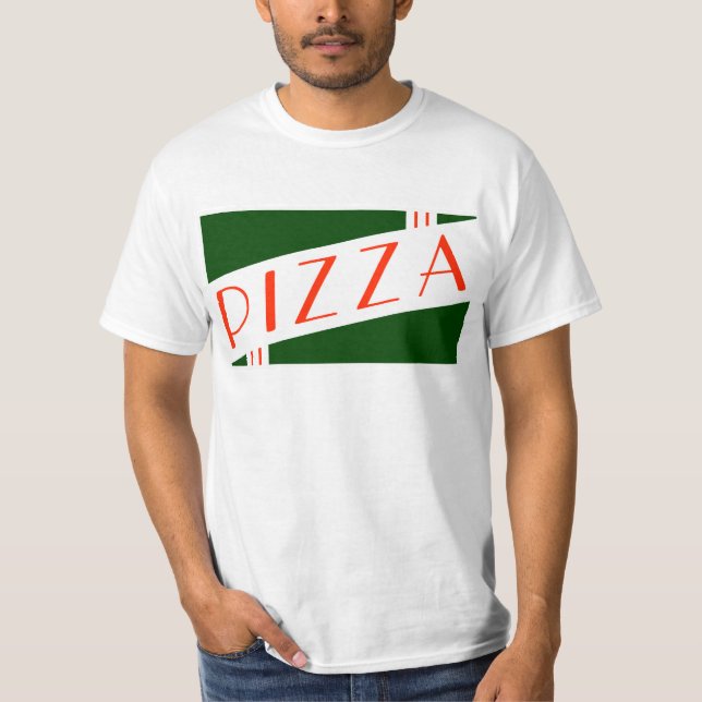 retro pizza t shirt (Framsida)