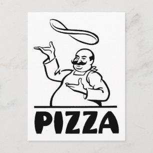 Retro Pizza Vykort