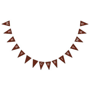 Retro plädgod jul vimplar