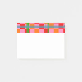 Retro Plaid  Post-it Block