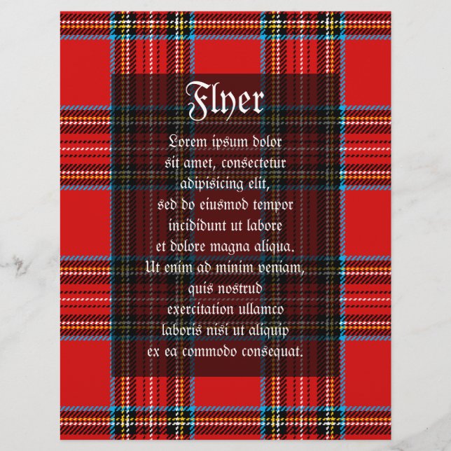 Retro Plaid Reklamblad (Framsidan)