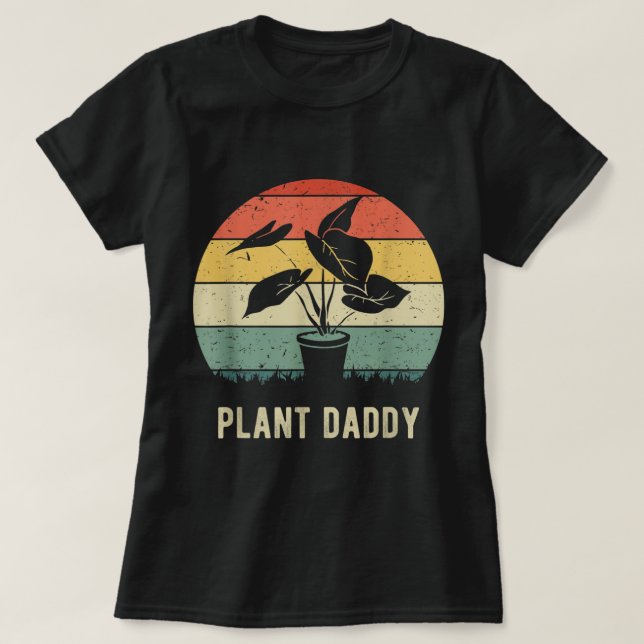 Retro Plant Daddy | Funny Gardener Gift T Shirt (Design framsida)