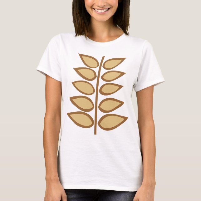 Retro Plant - Shades of Brown Tee (Framsida)