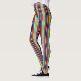 Retro Plated Lodrät Rand Leggings
