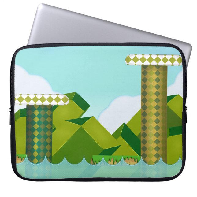Retro Plattformspel Laptop Fodral (Framsidan)