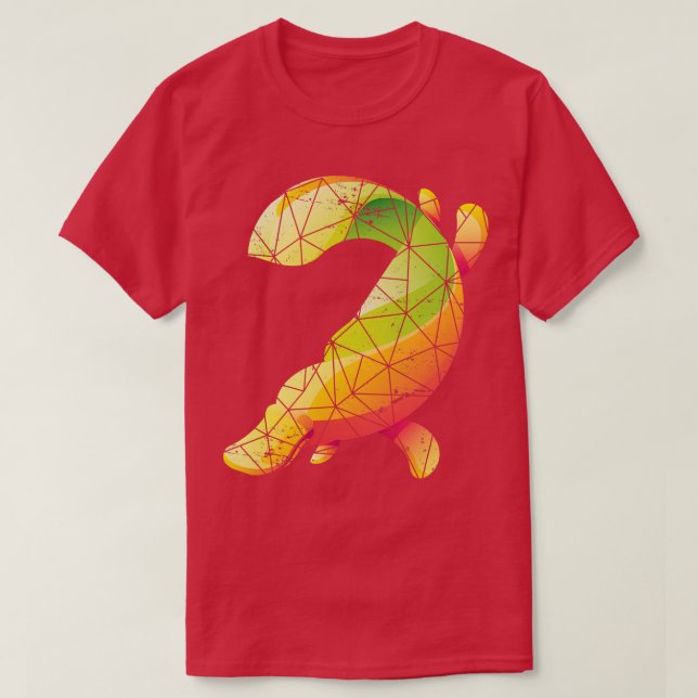 Retro Platypus T Shirt (Design framsida)