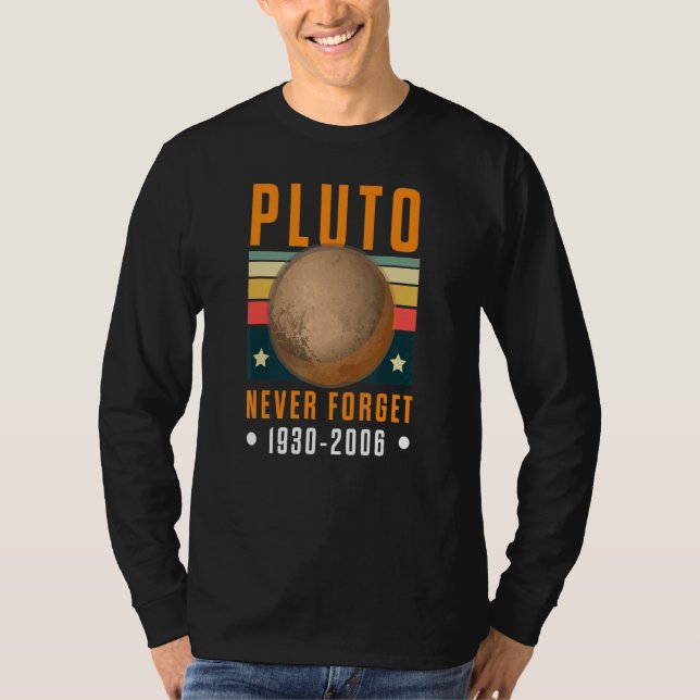 Retro Pluto Glöm Aldrig 1930 2006 T Shirt (Framsida)