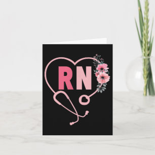 Retro Pocket Rn Nurse Women Girls Registered Nurse Kort