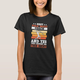 Retro Pole Vault-cache för polens Jumper-coach T Shirt