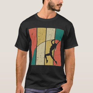 Retro Pole Vaulting Girl Pole Vaulter T Shirt