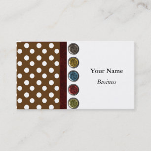RETRO POLKA DOT DESIGN-AFFÄRSKORT VISITKORT