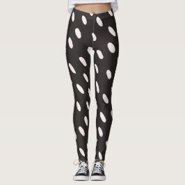 Retro Polka Dot Leggings - High Waisted och Stylis