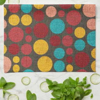 Retro Polka Dot Mönster #7 Kökshandduk