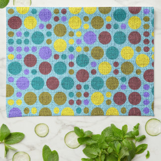 Retro Polka Dot Mönster #9 Kökshandduk