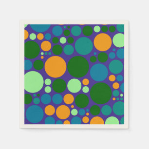 Retro Polka Dot Mosaic Mönster #6 Pappersservett