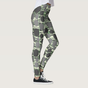 Retro Polka Dot Pinch, Nip, Tuck, Rand Leggings