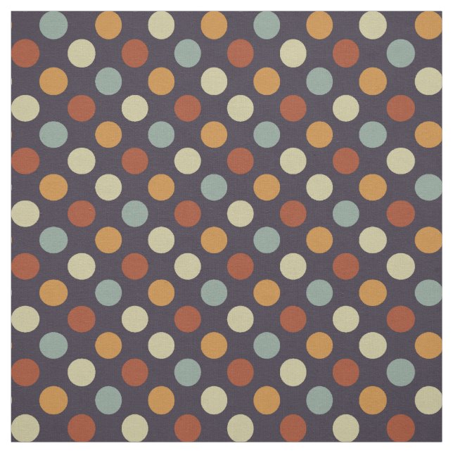Retro polka dots tyg (Provkarta)