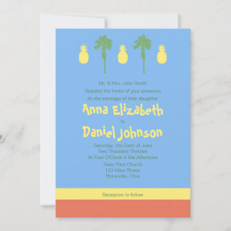 Retro Polynesien Inbjudningar