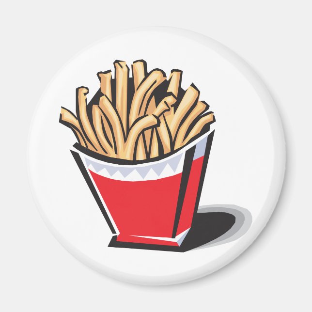 retro pommes frites design magnet (Framsidan)