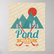 Retro Pond Hockey gör det utanför