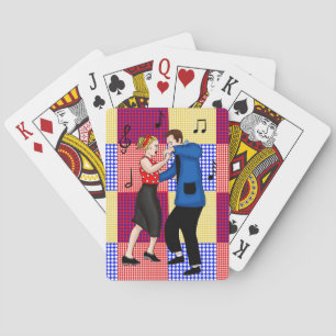 Retro Pop 1950's Stil Nostalgic Graphics Casinokort