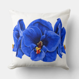 Retro Pop Art Amaryllis – Turkos Kuddskastare Kudde