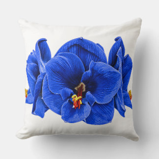 Retro Pop Art Amaryllis – Turkos Kuddskastare Kudde