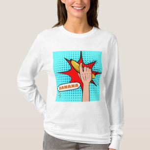 Retro Pop Art-Banan Serietidningsstil T Shirt