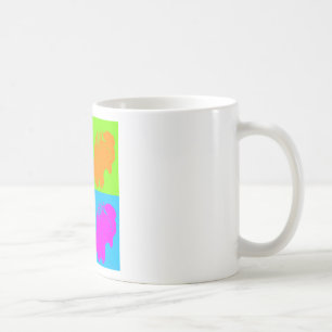 Retro Pop Art Bison Buffalo Artwork Kaffemugg
